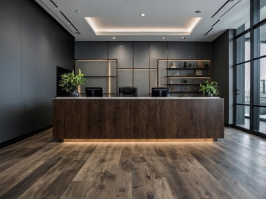 Natural wood pattern tiles for interior flooring