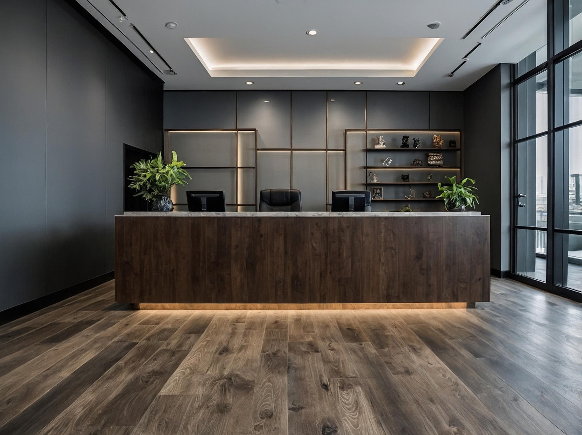 Natural wood pattern tiles for interior flooring