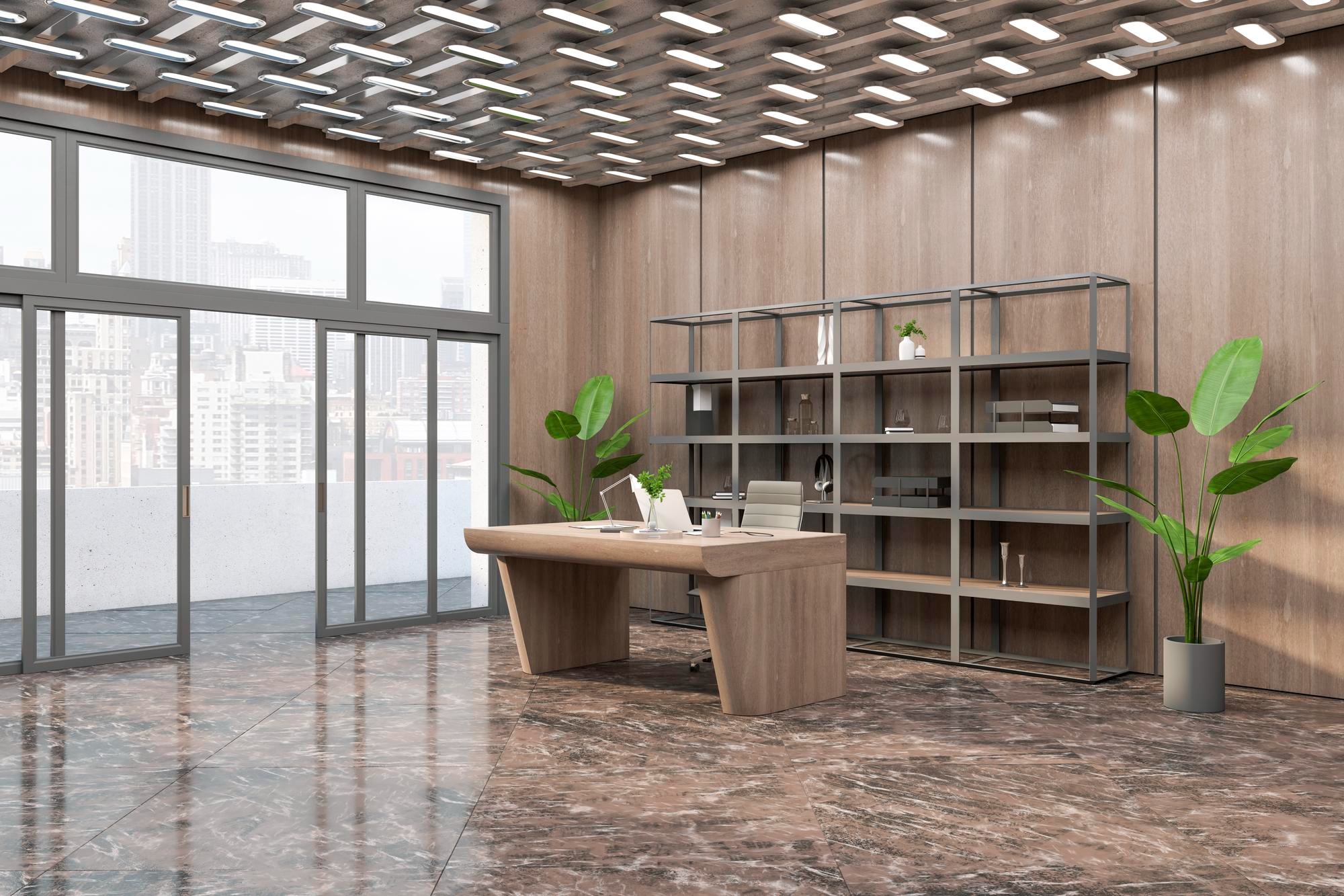 Anti-slip wood effect porcelain tiles for residential and commercial use