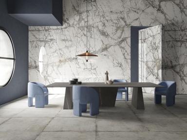 Large format wood-look tiles for commercial spaces