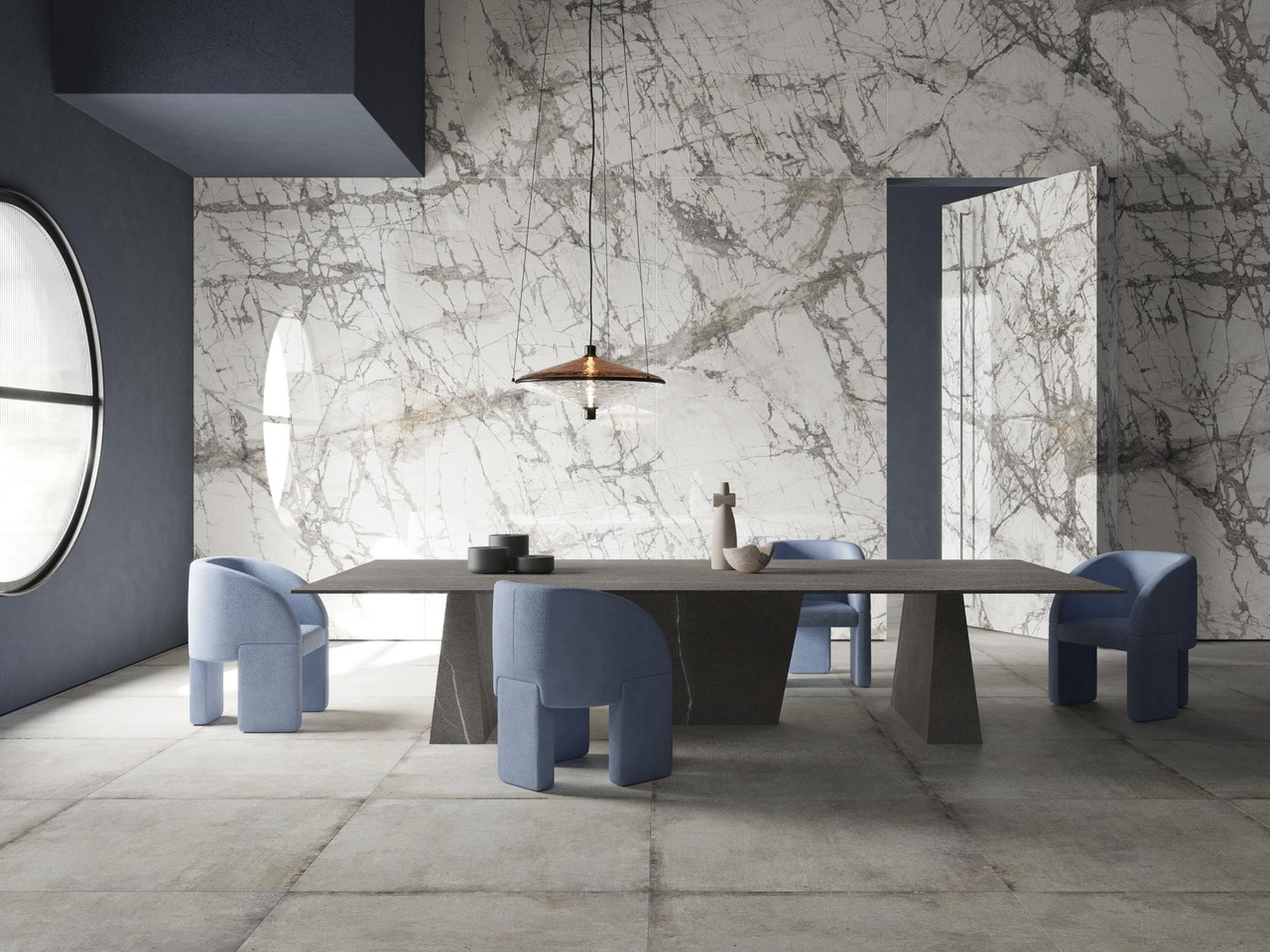 Large format wood-look tiles for commercial spaces